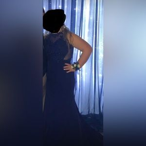 June Bridal Navy Prom Dress